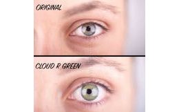 Barevné čočky - dioptrické - Cloud R Green (2 ks)