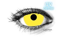 Crazy šošovky - nedioptrické - UV GLOW YELLOW mini sclera (2 šošovky)