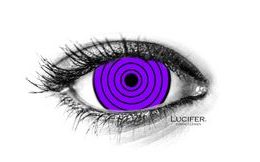 Crazy čočky - nedioptrické - VIOLET RINNEGAN mini sclera (2 čočky) (2)