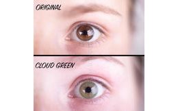 Barevné čočky - dioptrické - Cloud Green (2 ks)