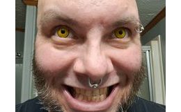 Crazy šošovky - nedioptrické - BLACK mini sclera (2 šošovky)