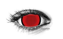 Crazy čočky - nedioptrické - RED MESH R mini sclera (2 čočky)