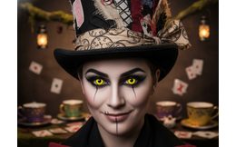 Crazy šošovky - nedioptrické - BLACK mini sclera (2 šošovky)