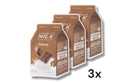 A'PIEU 3x Mascarilla de Tela Chocolate Milk One-Pack