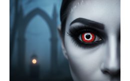 Crazy šošovky - nedioptrické - BLACK mini sclera (2 šošovky)