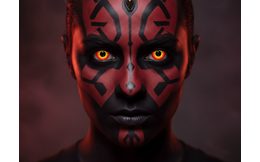 Crazy šošovky - nedioptrické - BLACK mini sclera (2 šošovky)