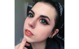 Crazy šošovky - nedioptrické - BLACK mini sclera (2 šošovky)