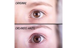 Barevné čočky (2 čočky) Orlando Hazel