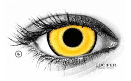 Crazy čočky - nedioptrické - AQUAMAN YELLOW mini sclera (2 čočky)