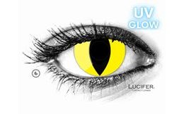 Crazy čočky - GLOW YELLOW CAT UV svítící (2 čočky)