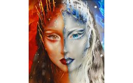 Crazy šošovky - nedioptrické - BLACK mini sclera (2 šošovky)