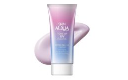 ROHTO MENTHOLATUM Tonirajoča sončna esenca Skin Aqua Tone Up UV Essence SPF50+ PA++++ Lavender (80 g)
