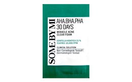 SOME BY MI Pianka oczyszczająca AHA-BHA-PHA 30 Days Miracle Acne Clear Foam - PRÓBKA