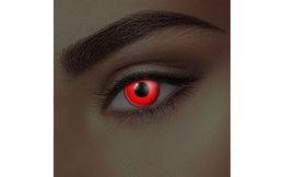 Crazy čočky - GLOW RED UV svítící (2 čočky)