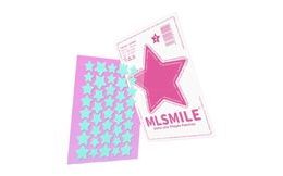 MLSMILE Bunte Akne-Pflaster Smile Star Pimple Patches - #02 Blau (40 Stück)