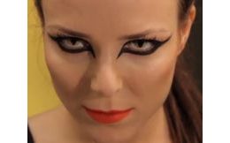 Crazy šošovky - nedioptrické - BLACK mini sclera (2 šošovky)