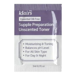 KLAIRS Hydratační toner bez parfemace Supple Preparation Unscented Toner VZOREK