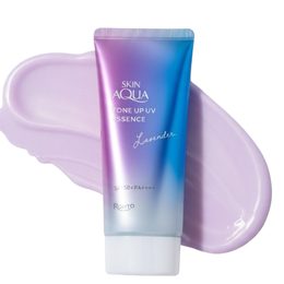 ROHTO MENTHOLATUM Tónovací opalovací esence Skin Aqua Tone Up UV Essence SPF50+ PA++++ Lavender (70 g)