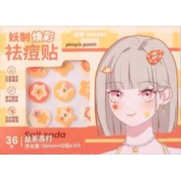 YAOZHI Obrázkové náplasti na akné Radiance Acne Pimple patch - Salt Soda (36 ks)