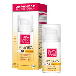 HADA LABO TOKYO SUN Lehký matující opalovací krém Light Hydrator Sun Face Cream SPF50 (50 ml)