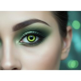 Crazy čočky - nedioptrické - AQUAMAN CYAN GREEN (2 čočky)