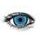 Crazy šošovky - nedioptrické - AQUAMAN BLUE mini sclera (2 šošovky)