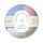 ROUND A’ROUND Koupelová bomba Colorful Mood Bubble Bath Bomb - Mellow Rose