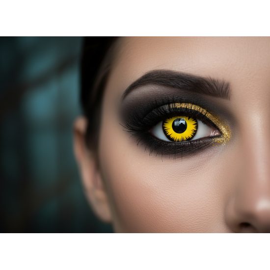 YELLOW WEREWOLF Coloured Contact Lenses