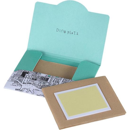 TOO COOL FOR SCHOOL Bibułki matujące Dinoplatz Dear Brachiosaurus Blotting Paper Refill Only #02 Green Tea (50 szt.)