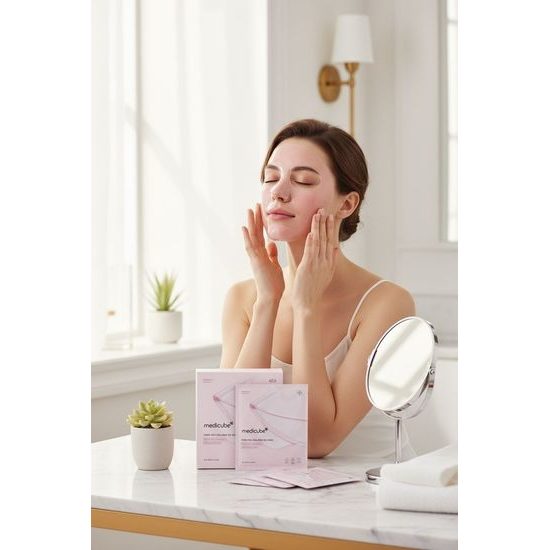 MEDICUBE 4 x Maschere idrogel PDRN Pink Collagen Gel Mask (4 pz)