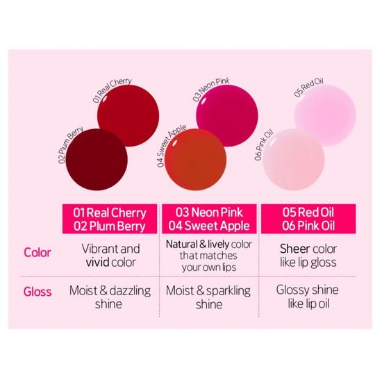 ETUDE Olejowy tint do ust Dear Darling Oil Tint #05 Red Oil