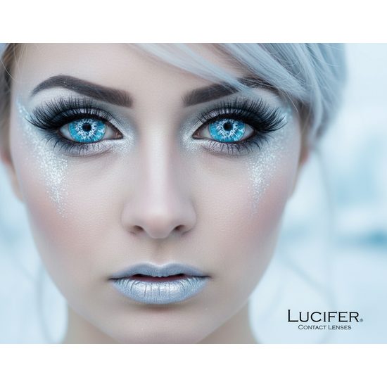 Crazy čočky - nedioptrické - WHITE WALKER MINI SCLERA (2 čočky)