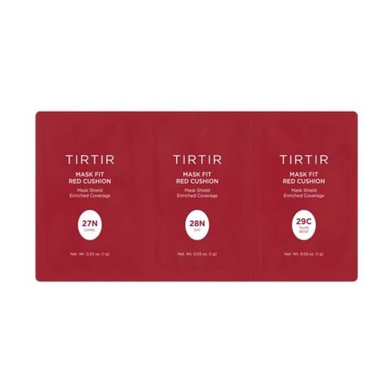 TIRTIR Set d'échantillons Mask Fit Red Cushion 3 Shade Trial Kit (3 échantillons)