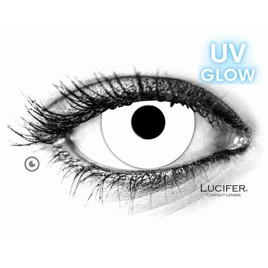 GLOW WHITE UV Coloured Contact Lenses
