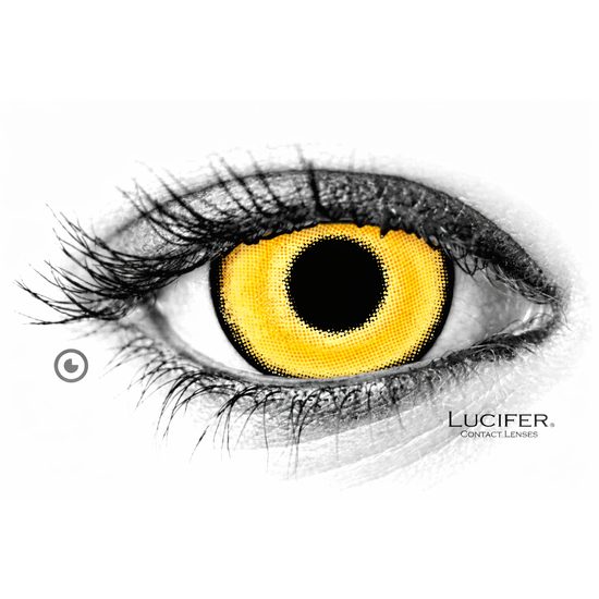 Crazy čočky - nedioptrické - AQUAMAN YELLOW mini sclera (2 čočky)