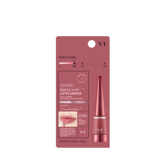 VT COSMETICS Lesk na pery s výživou a objemovým efektom REEDLE SHOT Lip Plumper Usagi Pink