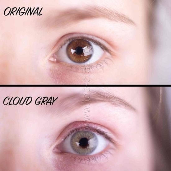 Barevné čočky (2 čočky) Cloud Gray