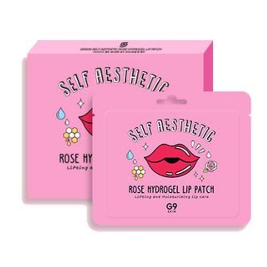 G9 5 x Maska na rta Self Aesthetic Rose Hydrogel Lip Patch (5 ks)