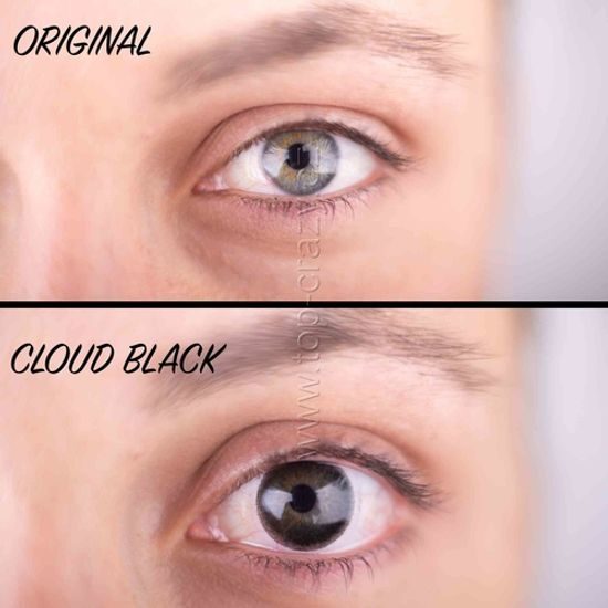 CLOUD BLACK farbige Kontaktlinsen