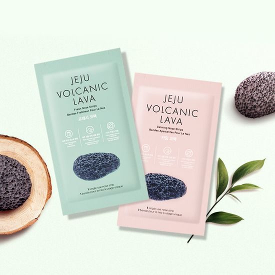 THE FACE SHOP Čisticí náplasti na nos Jeju Volcanic Lava Nose Strips Set (7 ks)