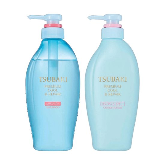 SHISEIDO TSUBAKI Premium Cool & Repair Shampoo & Conditioner (450 ml + 450 ml)