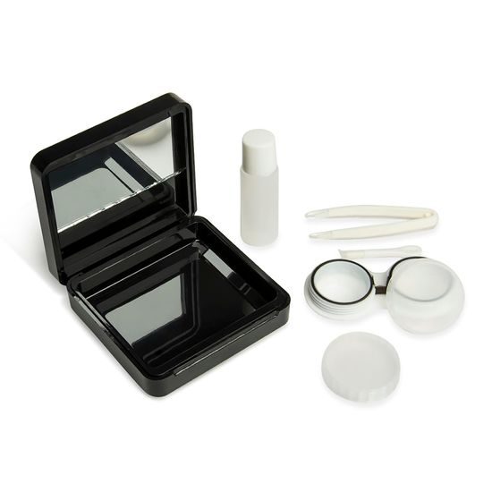 Set da viaggio per lenti a contatto LUX - Nero