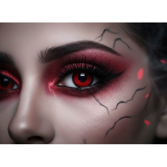 MYSTIC RED farbige Kontaktlinsen