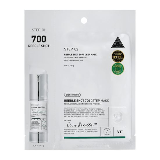 VT COSMETICS Dvoukroková maska s mikrojehličkami REEDLE SHOT 700 2-Step Mask (1,5 g + 25 g)