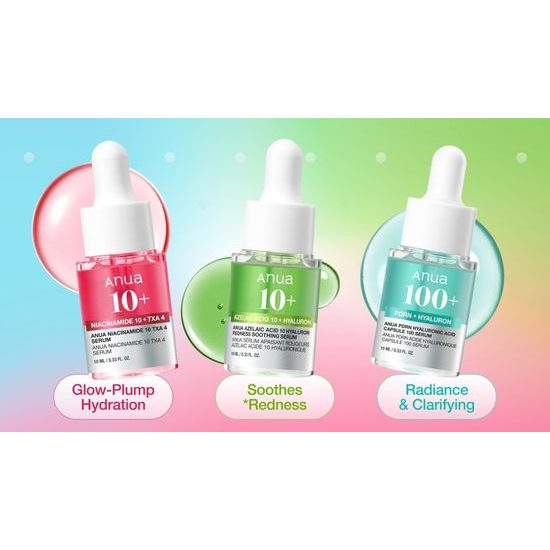 ANUA Set exklusiver Gesichtsseren Exclusive Serum Minis Trio Set (3 Stk.)