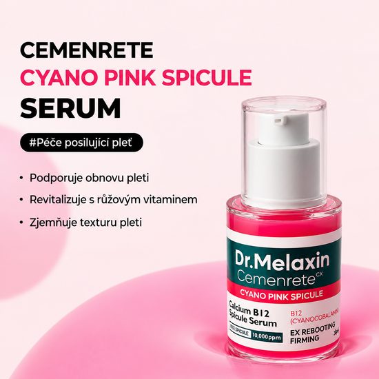 Dr. MELAXIN Pleťové sérum s mikrojehličkami Cemenrete Cyano Pink Spicule Serum (30 ml)
