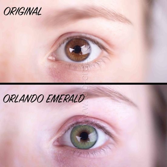 Barevné čočky (2 čočky) Orlando Emerald