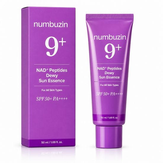 NUMBUZIN Opalovací esence No.9 NAD+ Peptides Dewy Sun Essence SPF50+ PA++++ (50 ml)