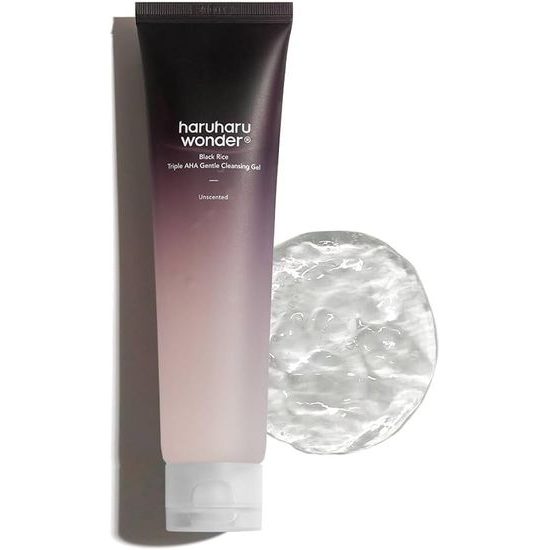 HARUHARU WONDER Čisticí pleťový gel Black Rice Triple AHA Gentle Cleansing Gel (100 ml)