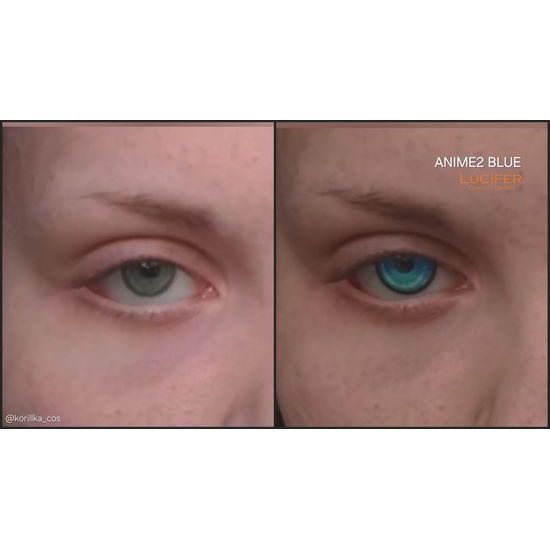 ANIME2 BLUE Lentilles de Couleur